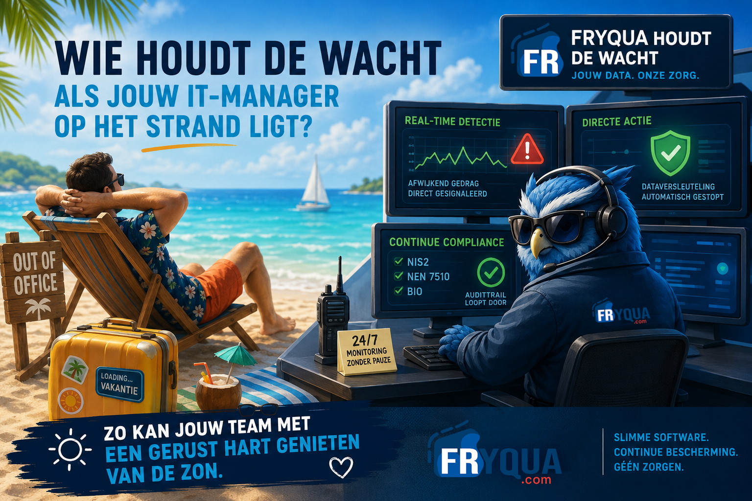 Wie houdt de wacht als jouw IT-manager op het strand ligt?
