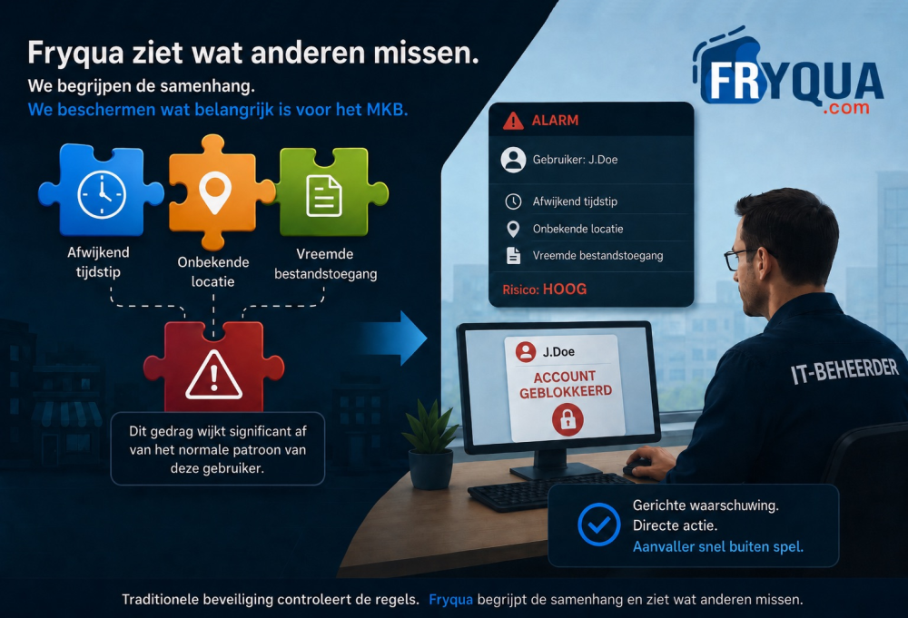 Hoe een cyberaanvaller ongemerkt binnenkomt (en hoe Fryqua hem stopt)