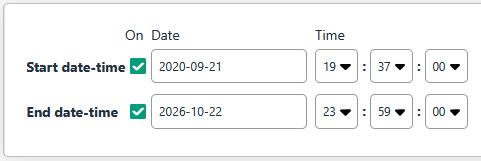 Time Settings Report
